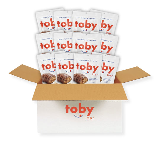 12-pack case of toby bar pouches